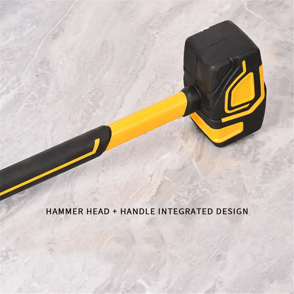 Multifunctional Rubber Hammer Ceramic Tile Soft Rubber Tapping Leather Hammer Professional Hand Tools for Construction Workers 3