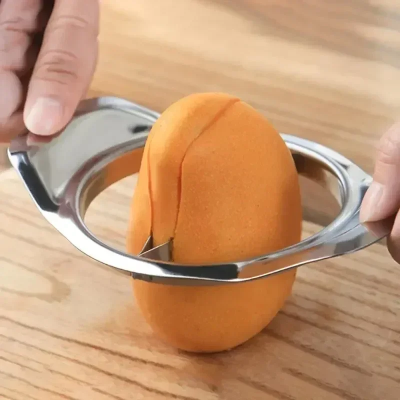 Kitchen Convenience Tools Mango Cutter Fruit Splitter Tools Mango Knife Mangos Corer Stainless Steel Mango Slicer Peeler Gadgets - 4