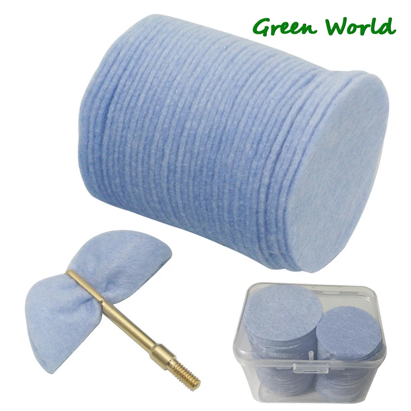 Green World-Premium Cleaning Patches High Absorbency Softness Biodegradable DIA 4cm (Dia1.57 ") DIA 5cm (dia1.97 ")