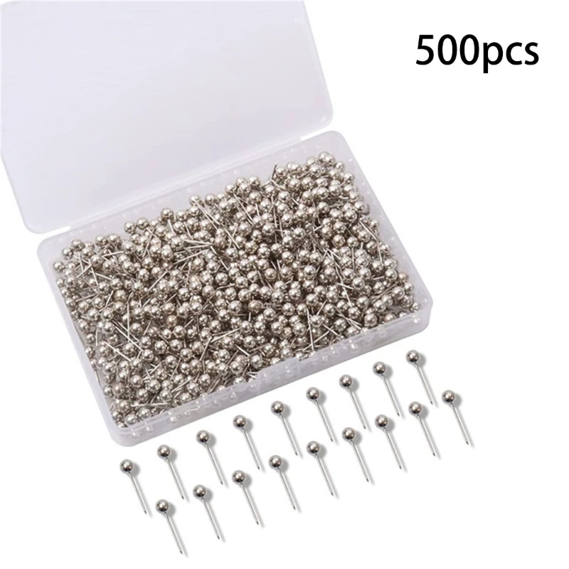 480/500pcs Metal Ball Head Pins Decorative Push Pins Thumbtacks Steel Point Bulletin Board Office School Stationery Supplies push pins