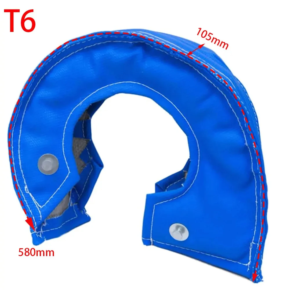 High-Performance Titanium Turbo Blanket Heat Shield Barrier - Available in Black, Red, and Blue