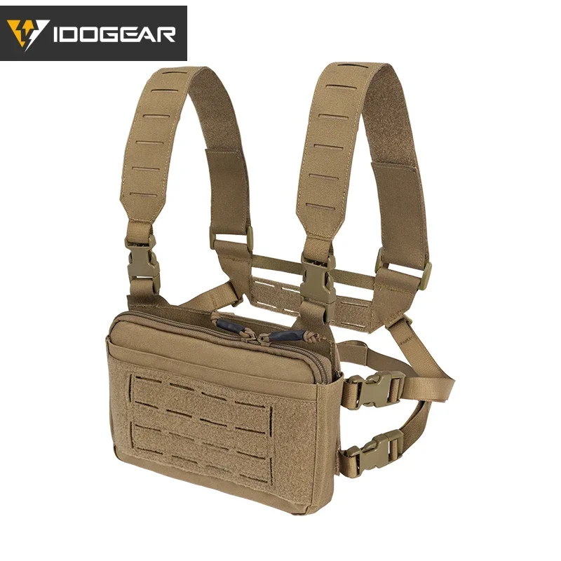 IDOGEAR Bolsa De Revista Tática Tripla MOLLE Dupla 9MM & Único 556