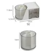 25 360° Rotating Makeup Brush Holder Cosmetic Storage Box Large Capacity Makeup Brush Storage Box Suitable for Bathroom Desktop 3