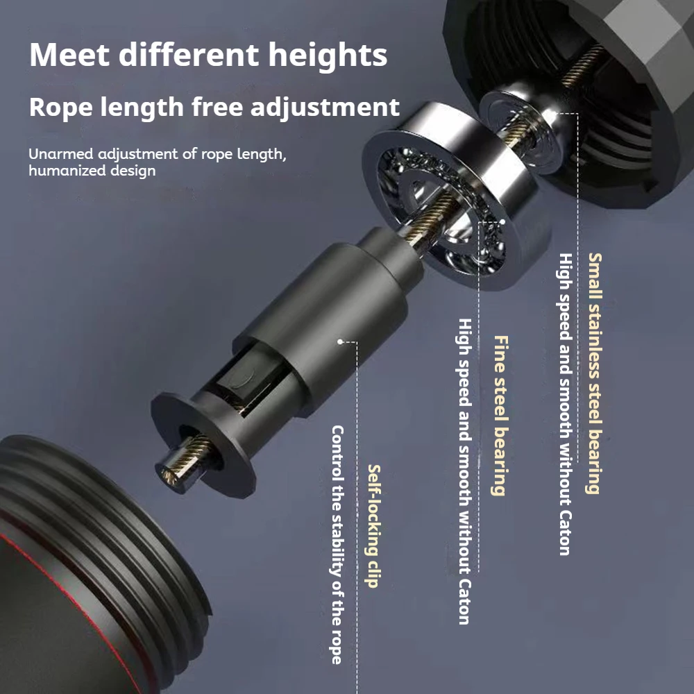 Adjustable Length Steel Wire Jump Rope with Anti-Slip Foam Grips Indoor Outdoor Cardio Exercise Equipment for Weight Loss