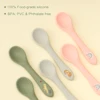 1PCS Baby Silicone Spoon Cartoon Pattern Soft Silicone Feeding Spoon BPA Free Training Spoon Cutlery Children's Tableware 5