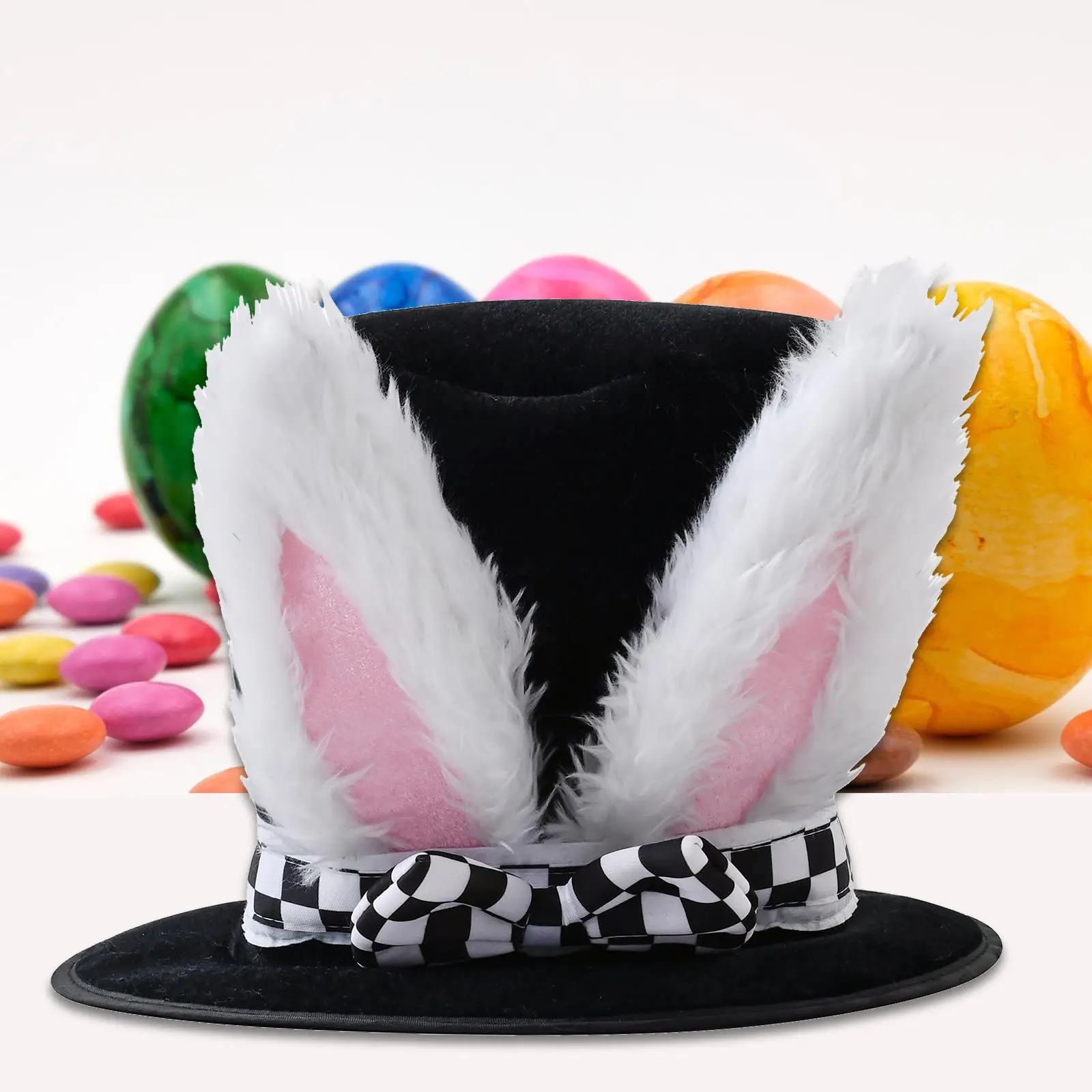 Kids Men's Adult Black Velvet Bunny Ear Top Hat Fashionable Premium Quality Decorations Costume Holiday Hat Comfortable Cute cosplay costume