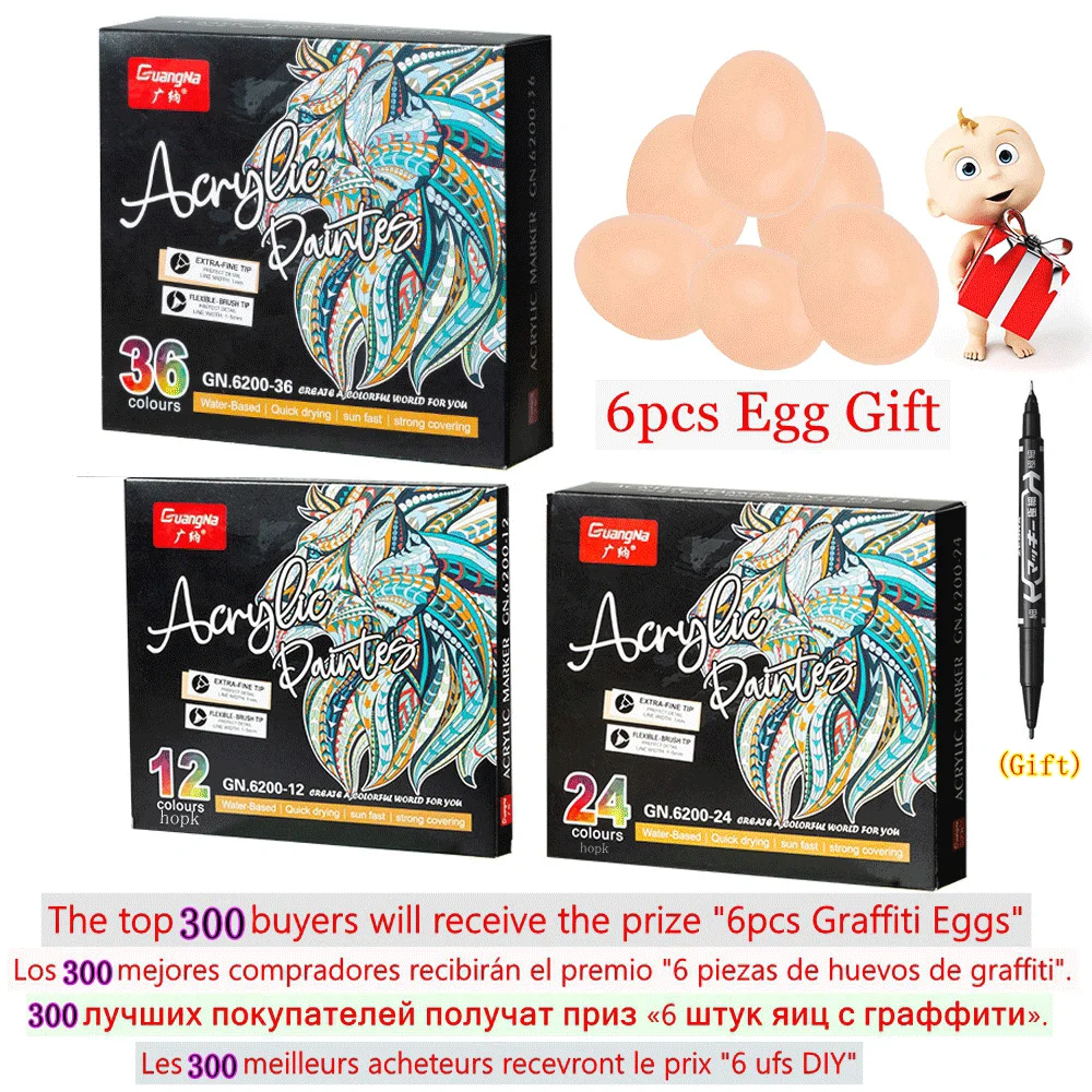 Acrylic Paint Pens Rock Painting Wood Slices Ceramic Christmas Decorations