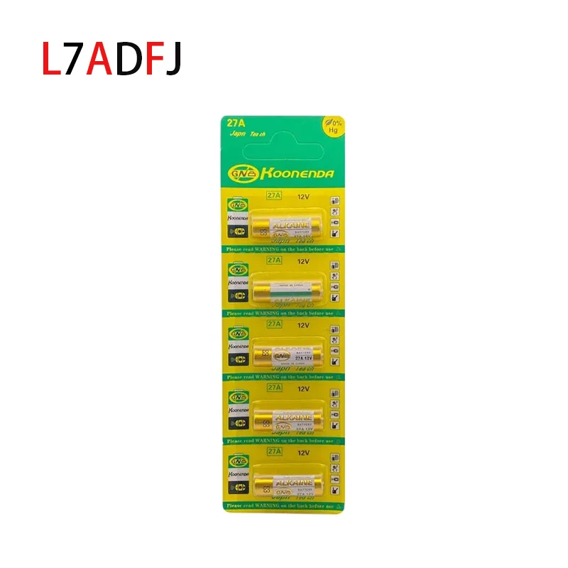 A27 27A 12V Alkaline Battery For Doorbell Alarm Remote Control G27A MN27 MS27 GP27A VR27 L828 V27GA ALK27A A27BP Dry Cells alkaline battery