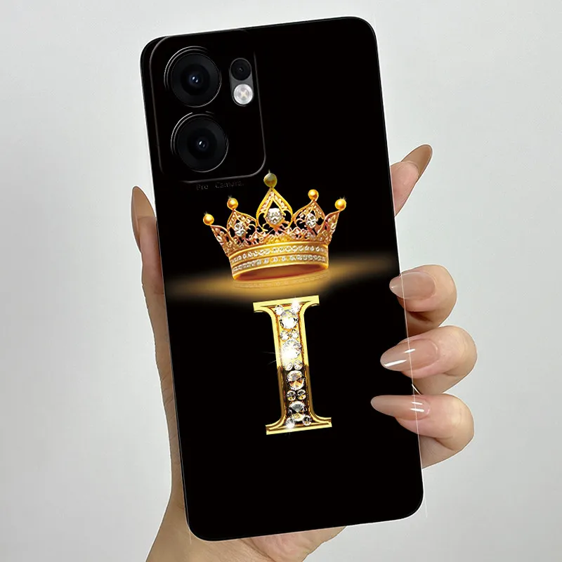 Crown Letter Painted Soft Silicone Phone Case - Enhanced Back Cover with Bumper Protection