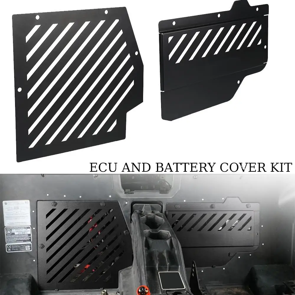 

For Can Am Maverick X3 Max R RR 4x4 DS/RS/XDS/XMR/XRS Turbo DPS 2020 ECU And Battery Covers Kits Laser Cutting UTV Accessories