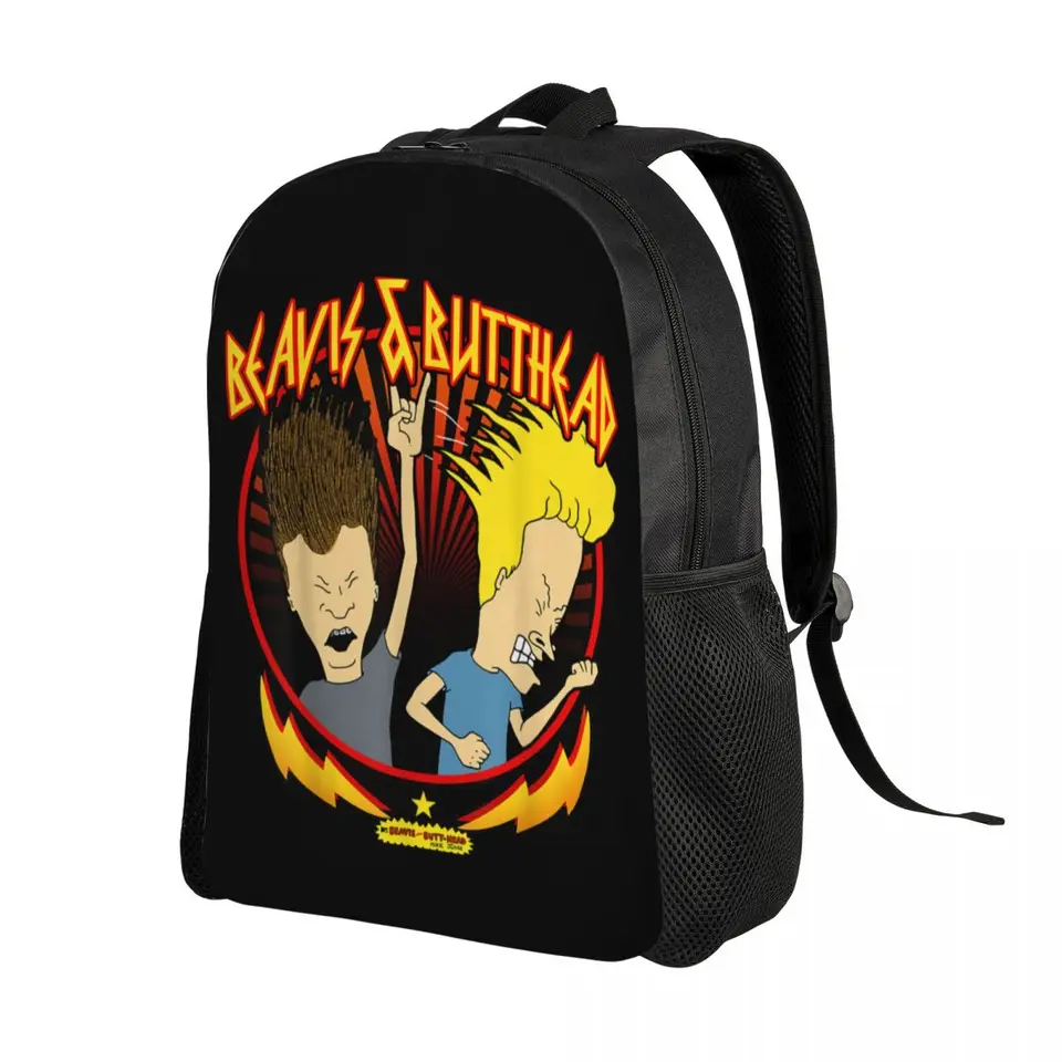 Classic MTV Beavis And Butthead Backpack Water Resistant College