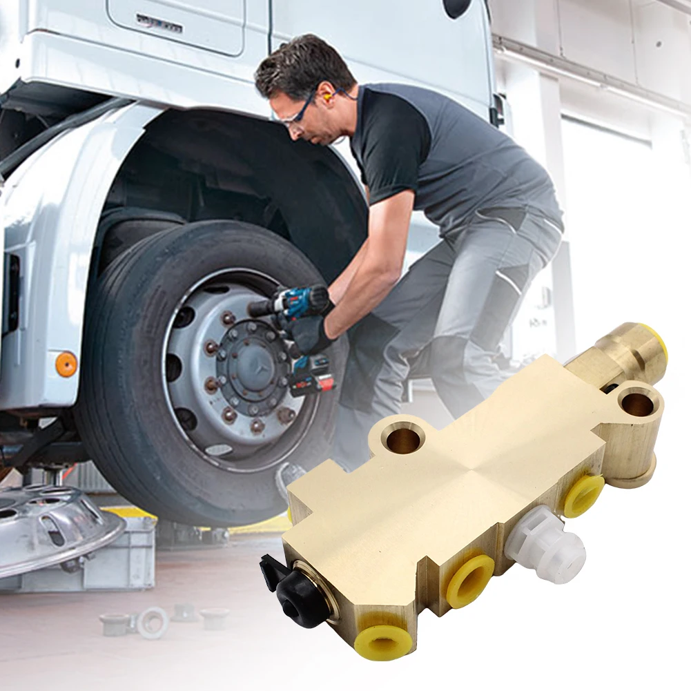 PV4 Disc/Disc Combination Proportioning Valve Brass Brake Combination Proportioning Valve for 4 Wheel Disc Brakes Trucks