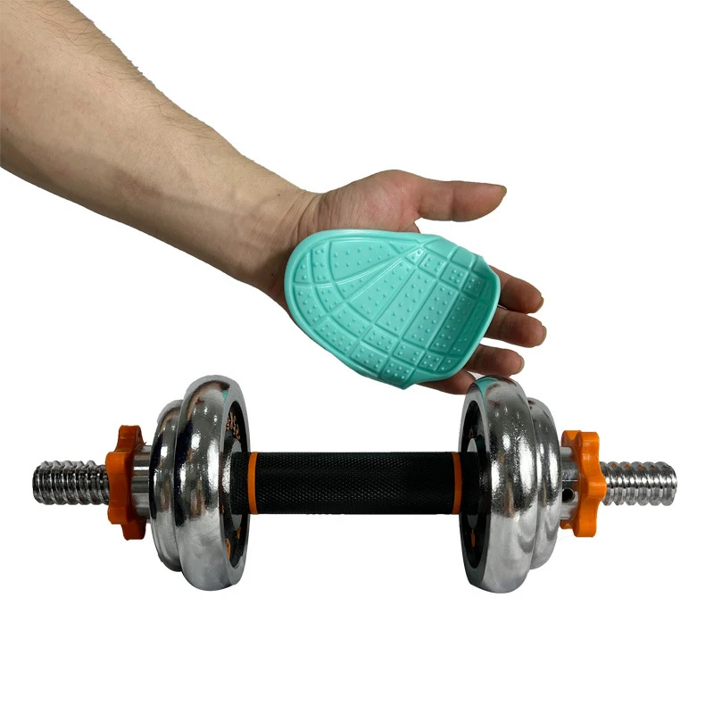 Weight Lifting Grip Pads Gym Workout Gloves Silica Gel Anti-slip Fitness Grips For Men Women Dumbbell Pull-up Strength Training