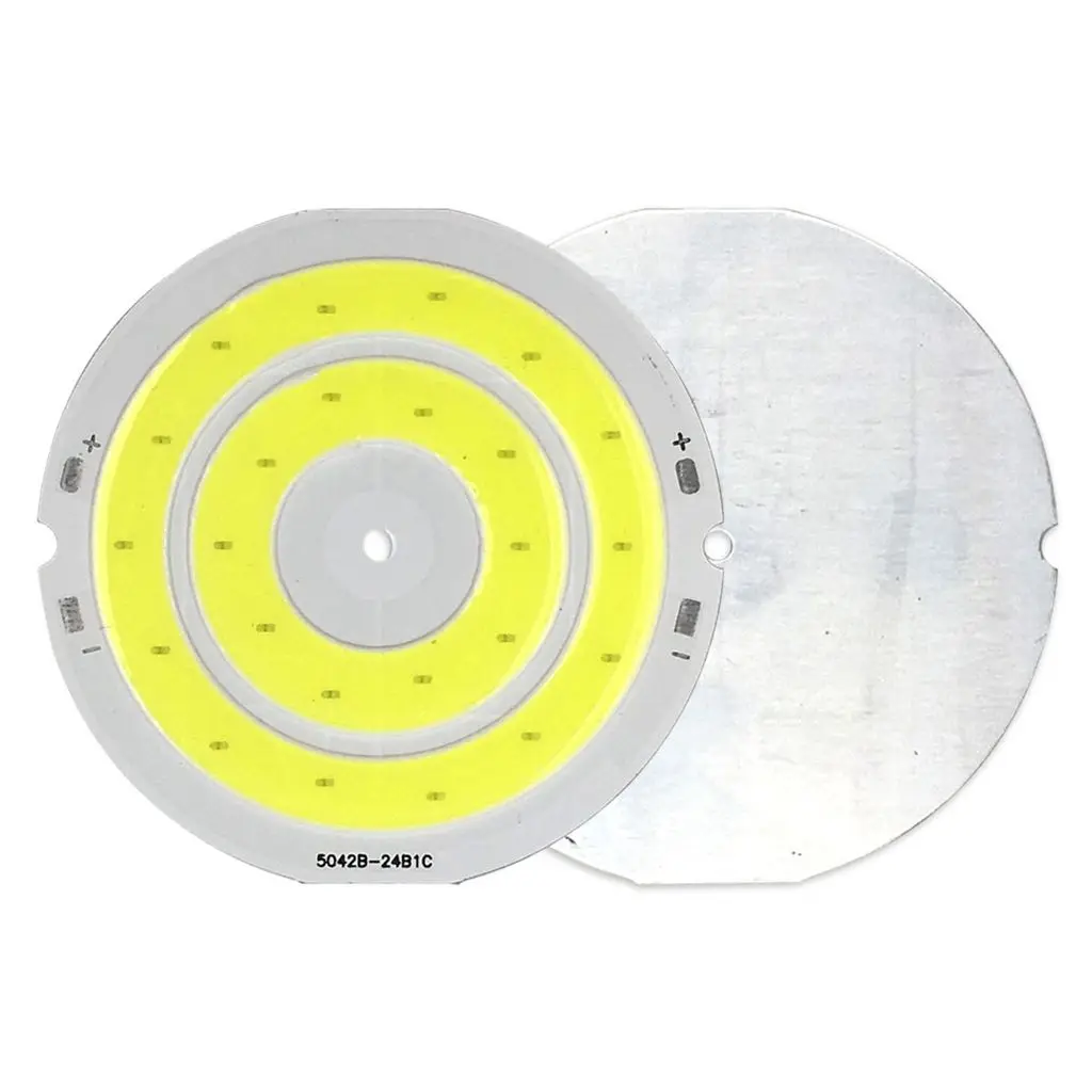 DC 3V 4V Round COB LED Bulb 3.7V Lamp for DIY Work Lights House Decor Lighting 50mm Diameter Circular COB Chip Cold White LED