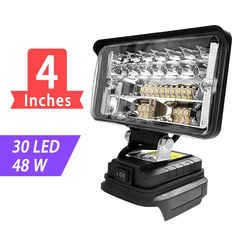 3/4/5/8Inch Led Light Portable Spotlights Cordless Outdoor Work Fishing Handheld Emergency Tool Light Fit 20v Makita Batteryt portable spotlight portable work lights emergency lights portable work light portable torch