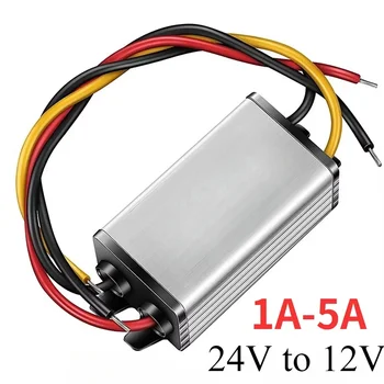 DC Buck Converter 24V To 12V 2A 24W ตัวแปลงแรงดันหม้อแปลงกันน้ำ Reducer ตัวจ่ายไฟ 1