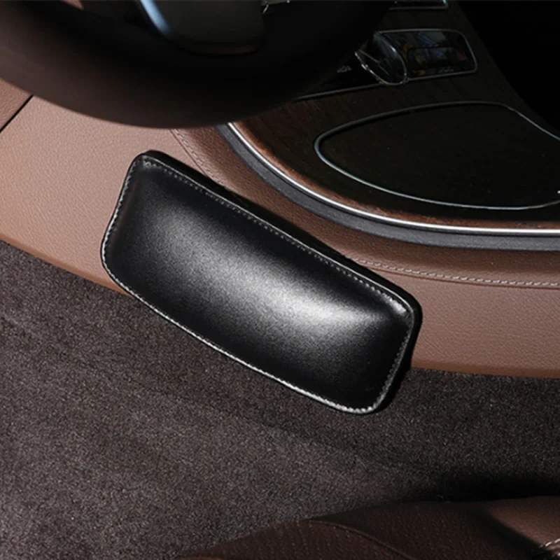 Universal Car Knee Pad Cushion Leather Pillow Elastic Memory Foam Seat Pillows Cushions Auto Interior Accessories car seat cushion car cushion knee cushion