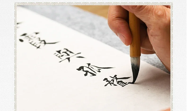 Mehrere Haare Kalligraphie Pinsel Chinesische Weiße Wolken Kalligraphie Pinsel Chinesische Regelmäßige Skript Schreiben Pinsel Malerei Pinsel Stift – Detail 3