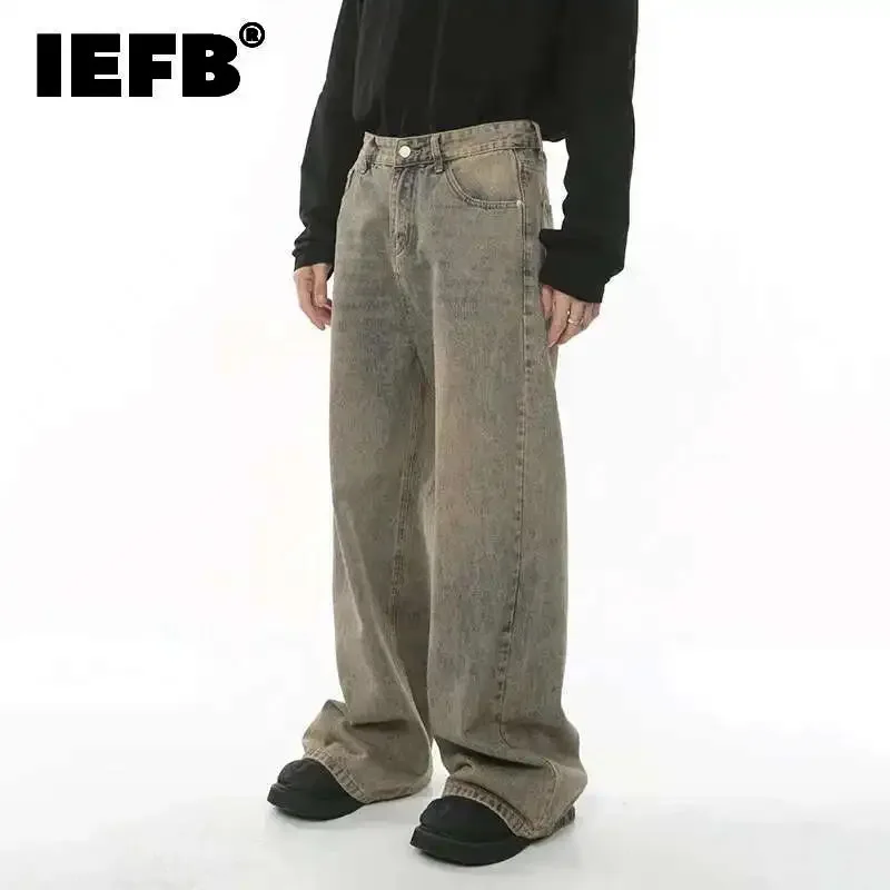 2024 Spring Men's Baggy Distressed Vintage Denim Pants