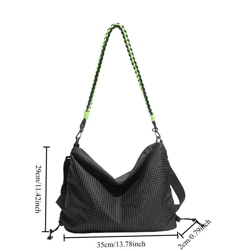 Elegant Women's Large-Capacity Plaid Tote Bag
