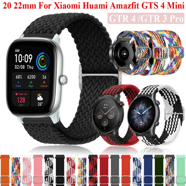 20 22mm For Xiaomi Huami Amazfit GTR 4/GTS 4 Mini Bip 3 Strap