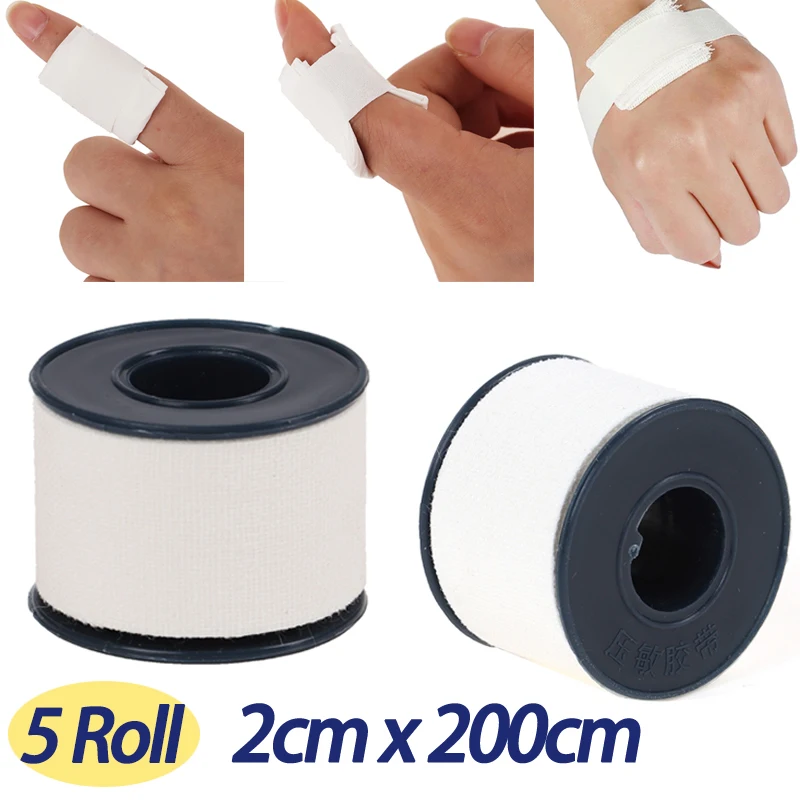 Breathable Cotton Cloth Medical Adhesive Tape - 2cm x 2m