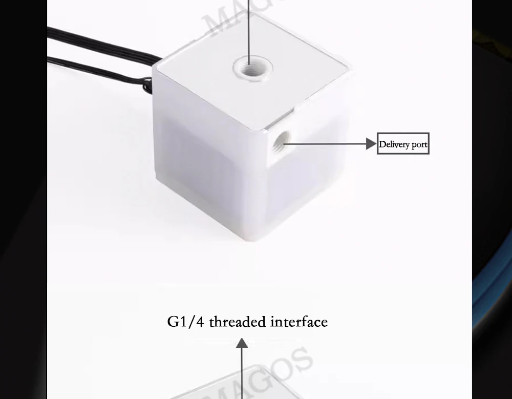 FREEZEMOD-Computer Water Cooling Pump, Full White, PC