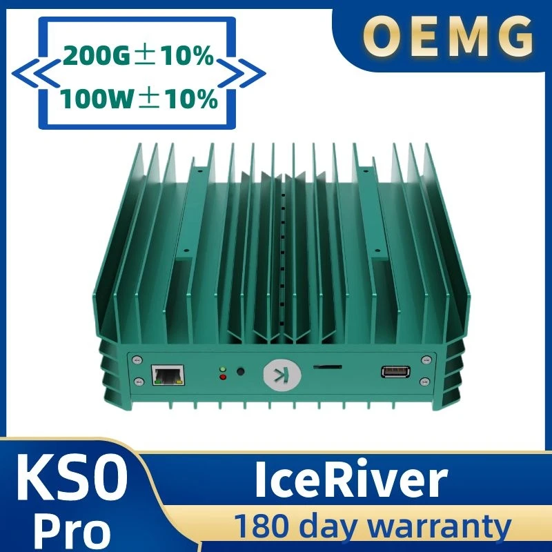 Nuovo Iceriver Ks0Pro 200Gh/S 100W Kas Miner Kaspa Mining Machine Kas Asic Mining Redditizio Iceriver Kas Miner