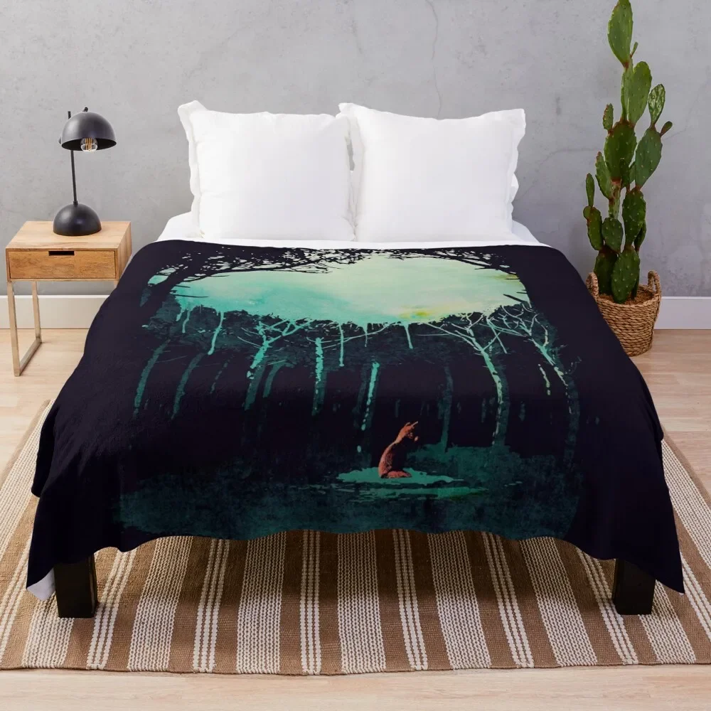 

Deep in the forest Throw Blanket Loose Camping sofa bed Blankets