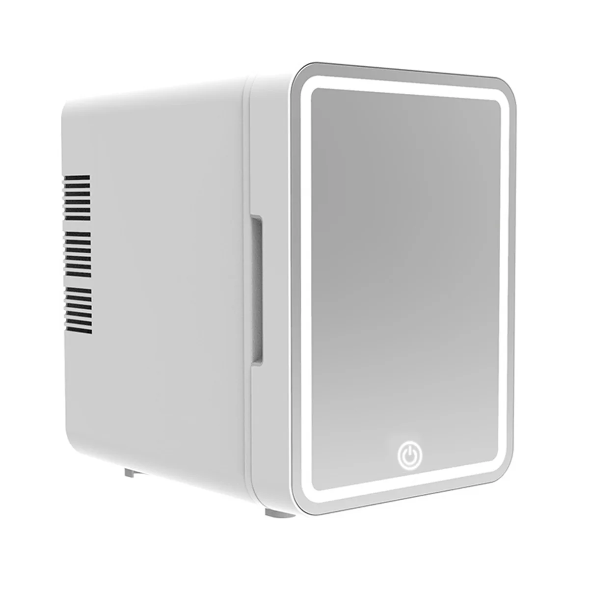 Makeup Fridge with LED Light Mirror 4L Mini Fridge for Bedroom Car Small Refrigerator for Cosmetics, Skin Care US Plug