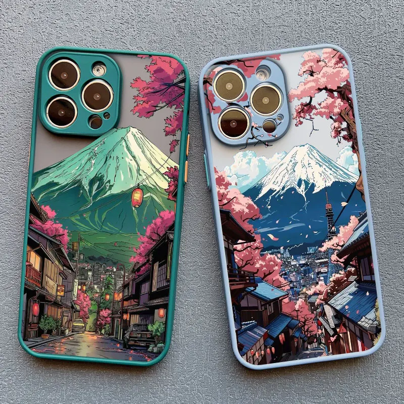 Mount Fuji Street View Phone Case Cover