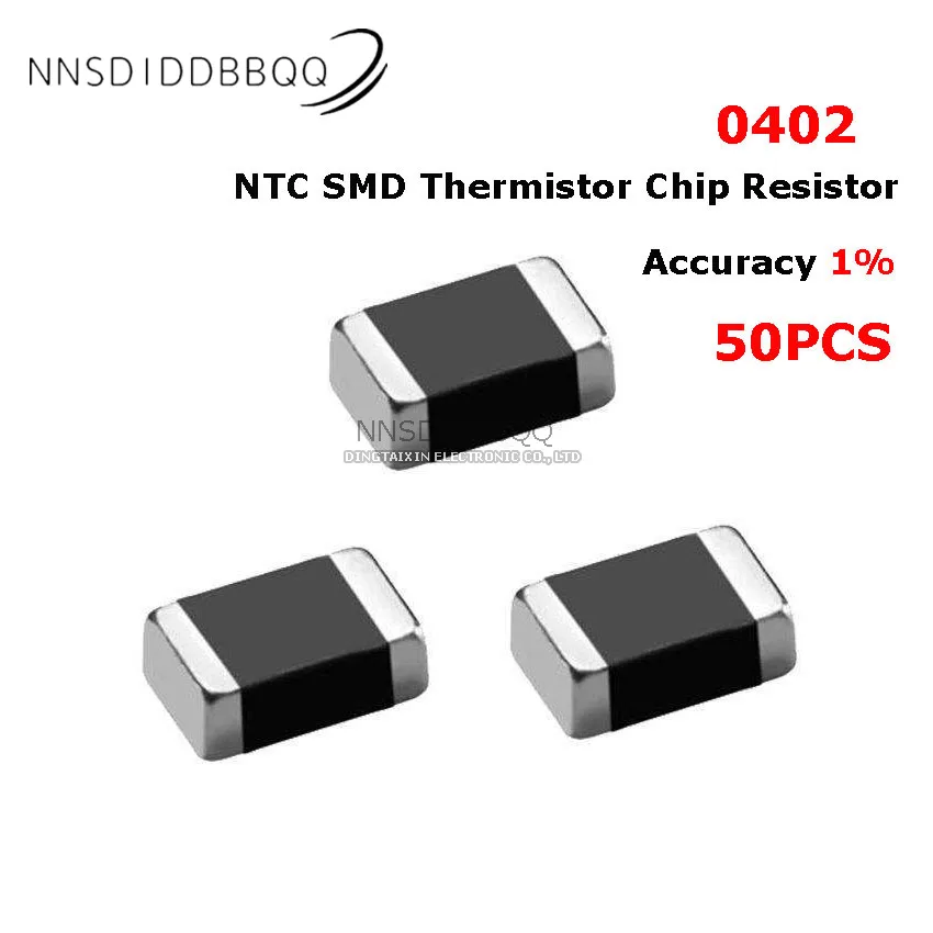 50ks 0402 NTC SMD termistor čipem rezistor přesnost 1% 10K B-3435 10K B-3450 10K B-3950 10K B-4050 elektronická komponenty