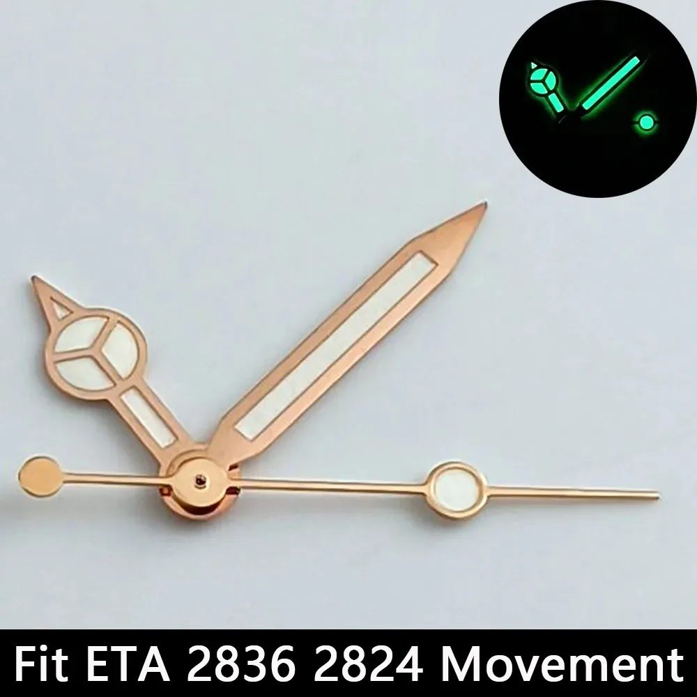Silver/Gold Luminescent Watch Hands