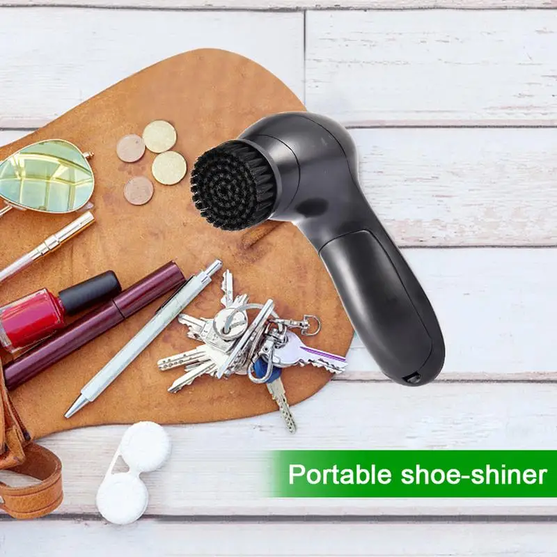 Shoes Scrubber Brushes Portable Shoe Polisher Home Cleaning Tools 4 Multi-purpose Brush Heads Brighten Brush Shine Leather Care 4