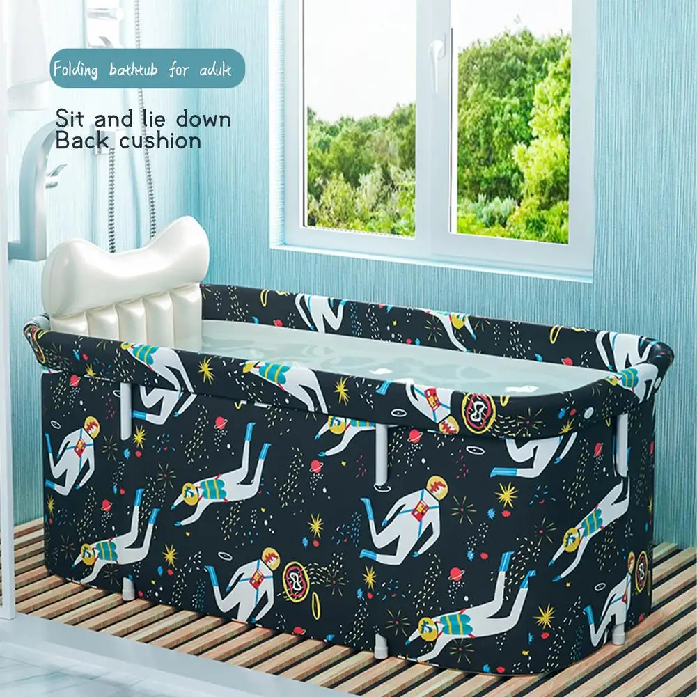 Portable Collapsible Bath Bucket Bathtub Large Capacity Bathroom Shower Bathing Artifact Free Installation