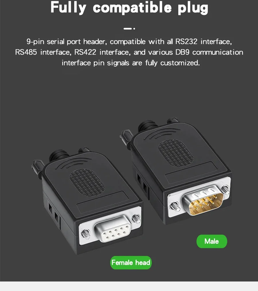 L'adattatore DB9 Femmina Segnala Il Connettore Seriale RS232 Al Connettore DZI E - Foto 5