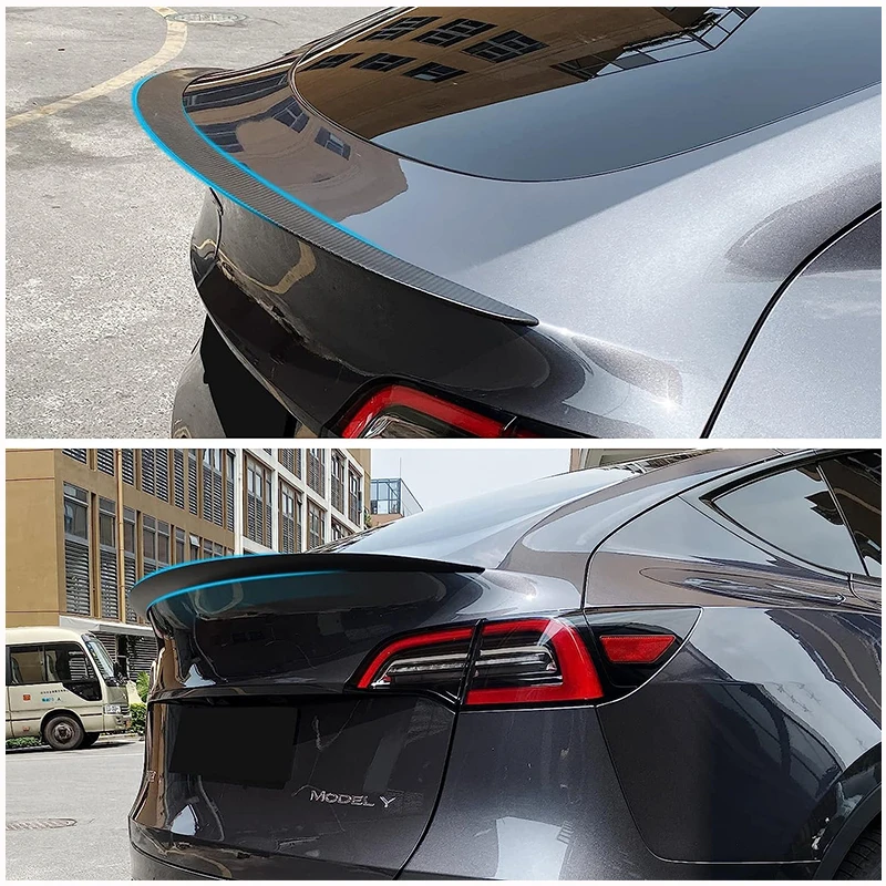 Spoiler for Tesla Model Y 2024 Accessories ABS Materials Spoilers & Wings Fit Tesla Model Y 2017-2024 Rear Trunk Lip Spoiler