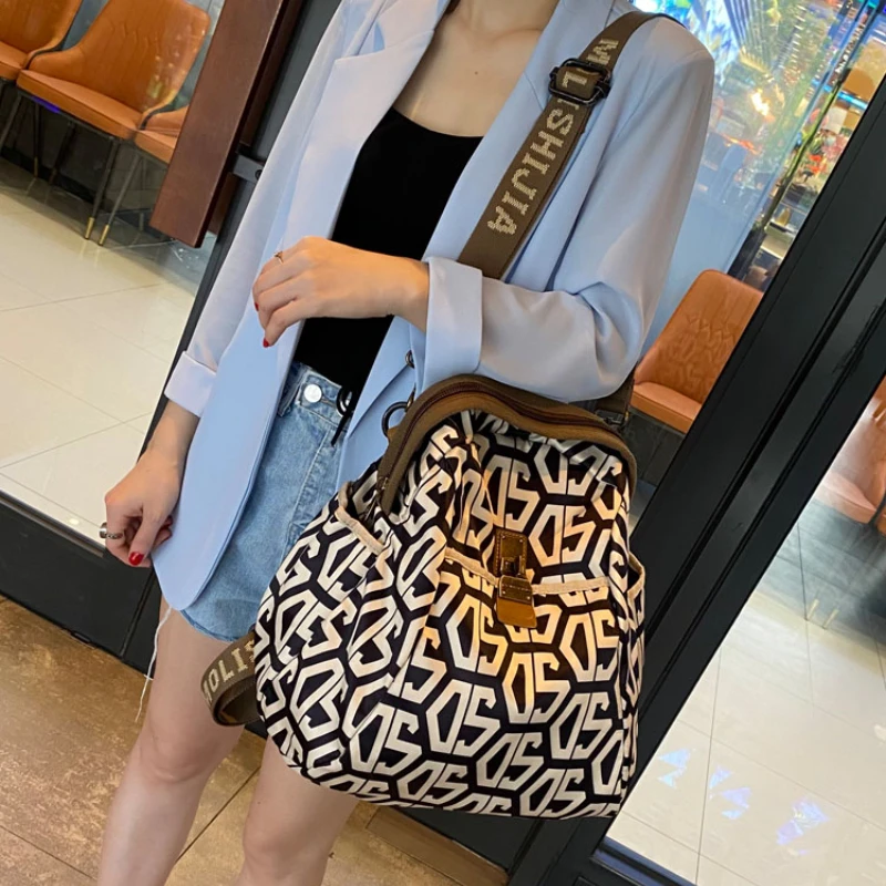 Brand Designer Back Pack Letter Print Fancy Ita Bagpack Women Shoulder Bag Large Capacity Female Backpack Travel Mochila