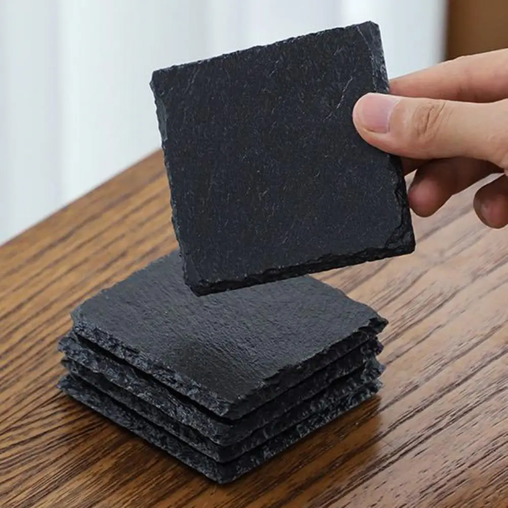 ExcellentHomeCafeRestaurantSlateStoneDrinkCoasterRockCoaster