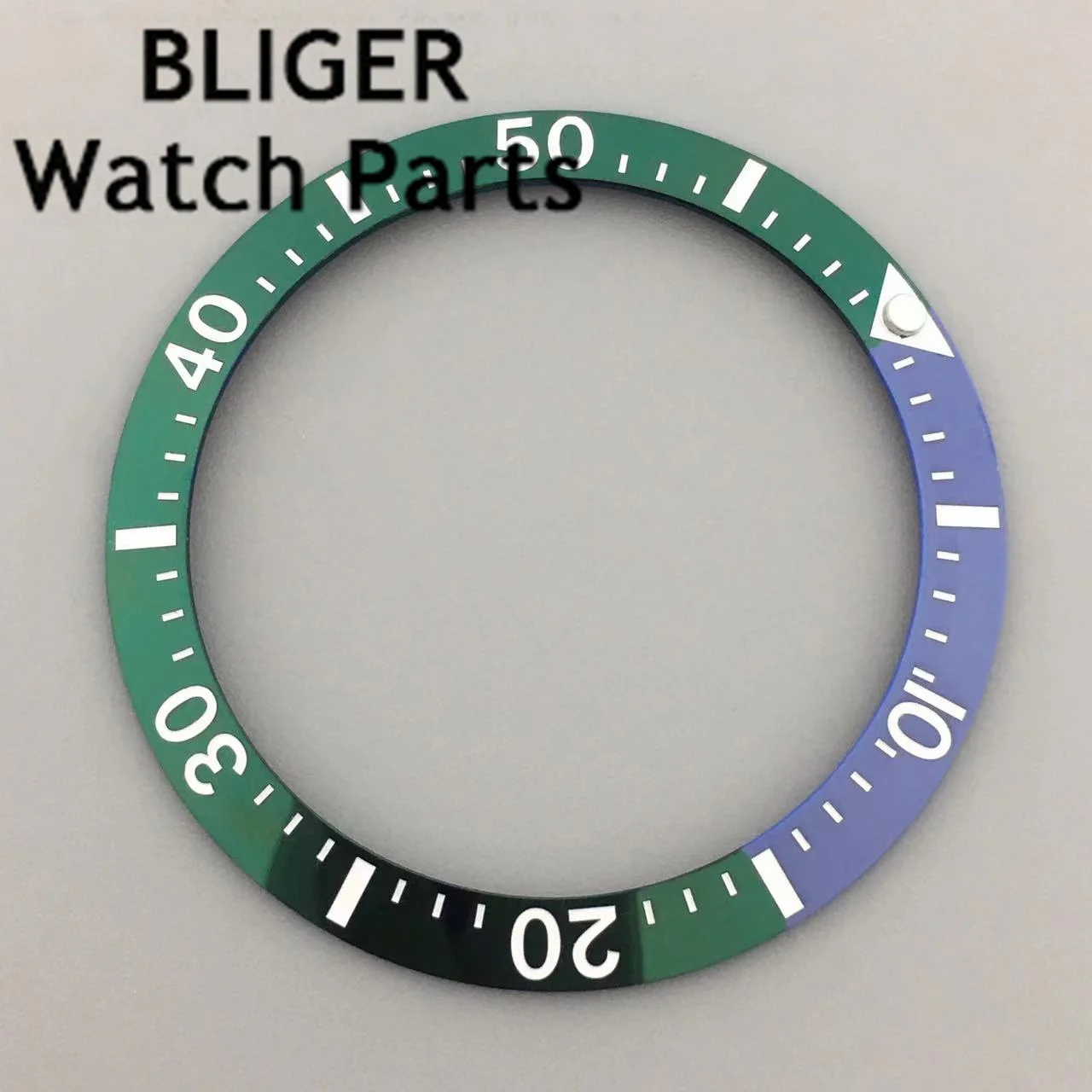 BLIGER 38mm Ceramic Watch Bezel Insert Fit 40mm Watch Case