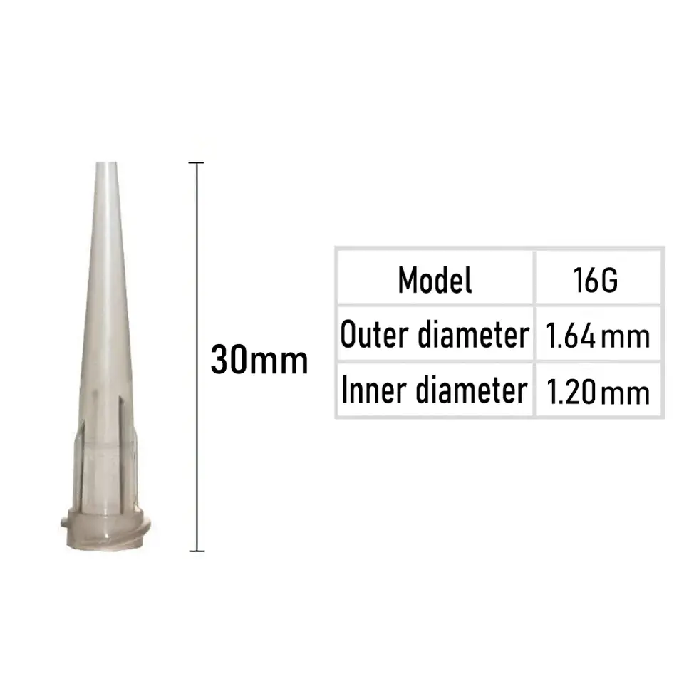 10pcs Luer Lock TT Tapered Tips Precision Liquid Syringe Dispenser Needles Tips 30mm 10/11/13/14/15/16/18/20/21/22/23/25/27/30G image 19