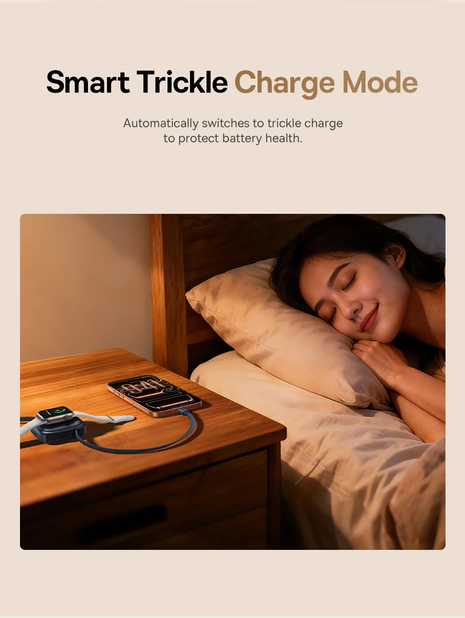 Baseus 100W Retractable USB-C Cable with Apple Watch Charger