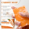 Carrot Soap for Skin Cleaning Stains Skin Soap Bar with Vitamin E for Body and Face Use Facial Cleanser Unisex Valentine's Day 2