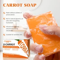 Carrot Soap for Skin Cleaning Stains Skin Soap Bar with Vitamin E for Body and Face Use Facial Cleanser Unisex Valentine's Day 2