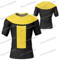 1ème nouveau dessin animé Anime éruptions cutanées surf plage pantalon maillots de bain plongée gymnase manches longues MMA BJJ hommes Jiu Jitsu Fitness ensembles 4