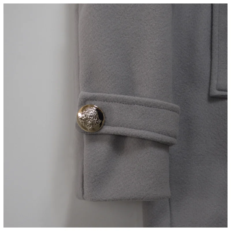 Fashion Men's Jacket Overcoat With Slim Casual Male Clothes Trench Coat Double-Breasted Lapel Long Sleeve Men's Clothing