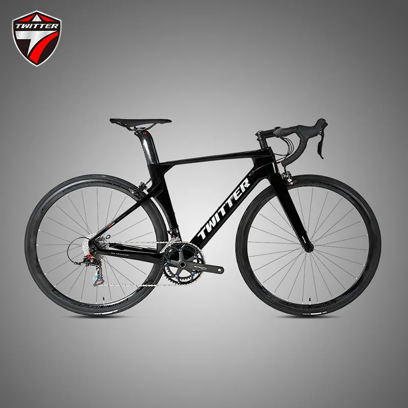 

TWITTER R10 C brake RS-24Speed internal cable routing 43.5cm56cmT800 Wind Breaking Racing Carbon Fiber Road Bike 700*25c bycicle