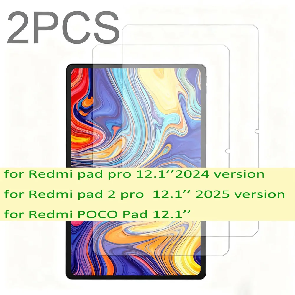 Premium 2-Pack Tempered Glass Tablet Screen Protector for Enhanced Durability and Clarity
