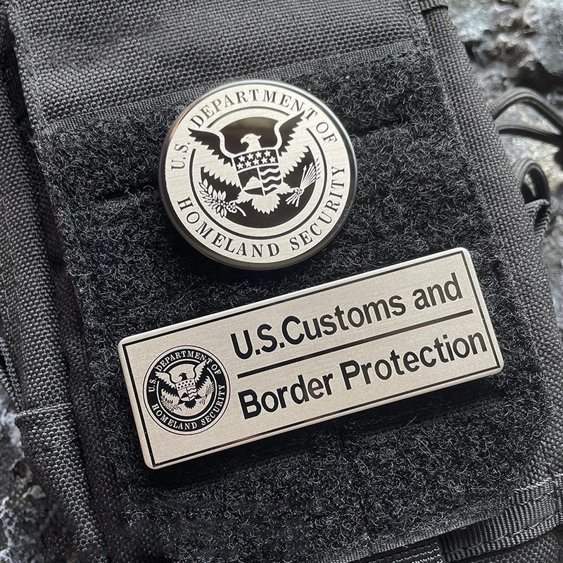 Kov emblem nám departement z domov záruka morálka odznak DHS taktická příslušenství hook&loop patche vojenství batoh nálepka