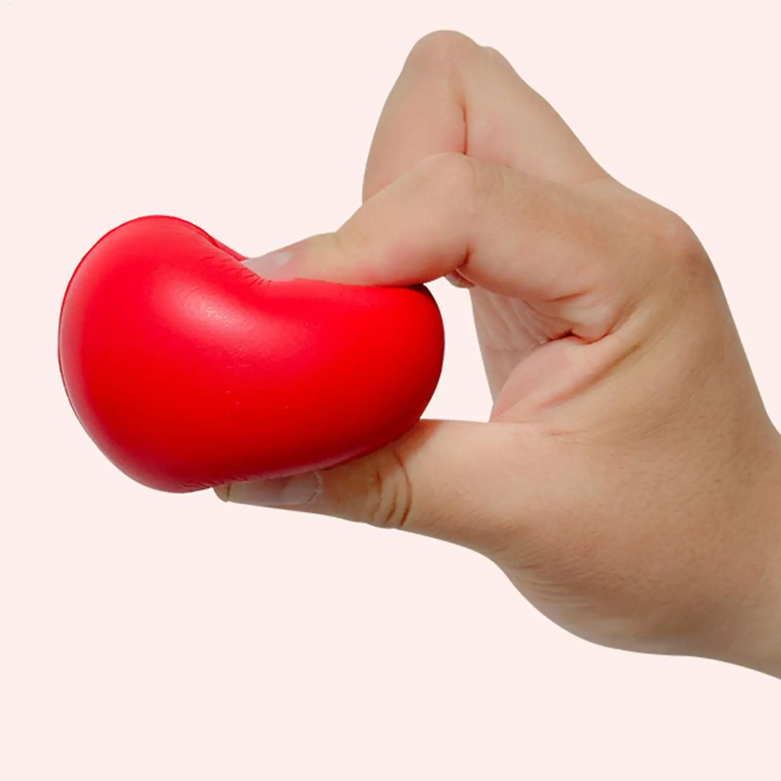 hot sale 1Pcs Hand Exercise Ball Heart Shaped Squeeze Stress Ball Finger Massage Ball Hand Grip Ball